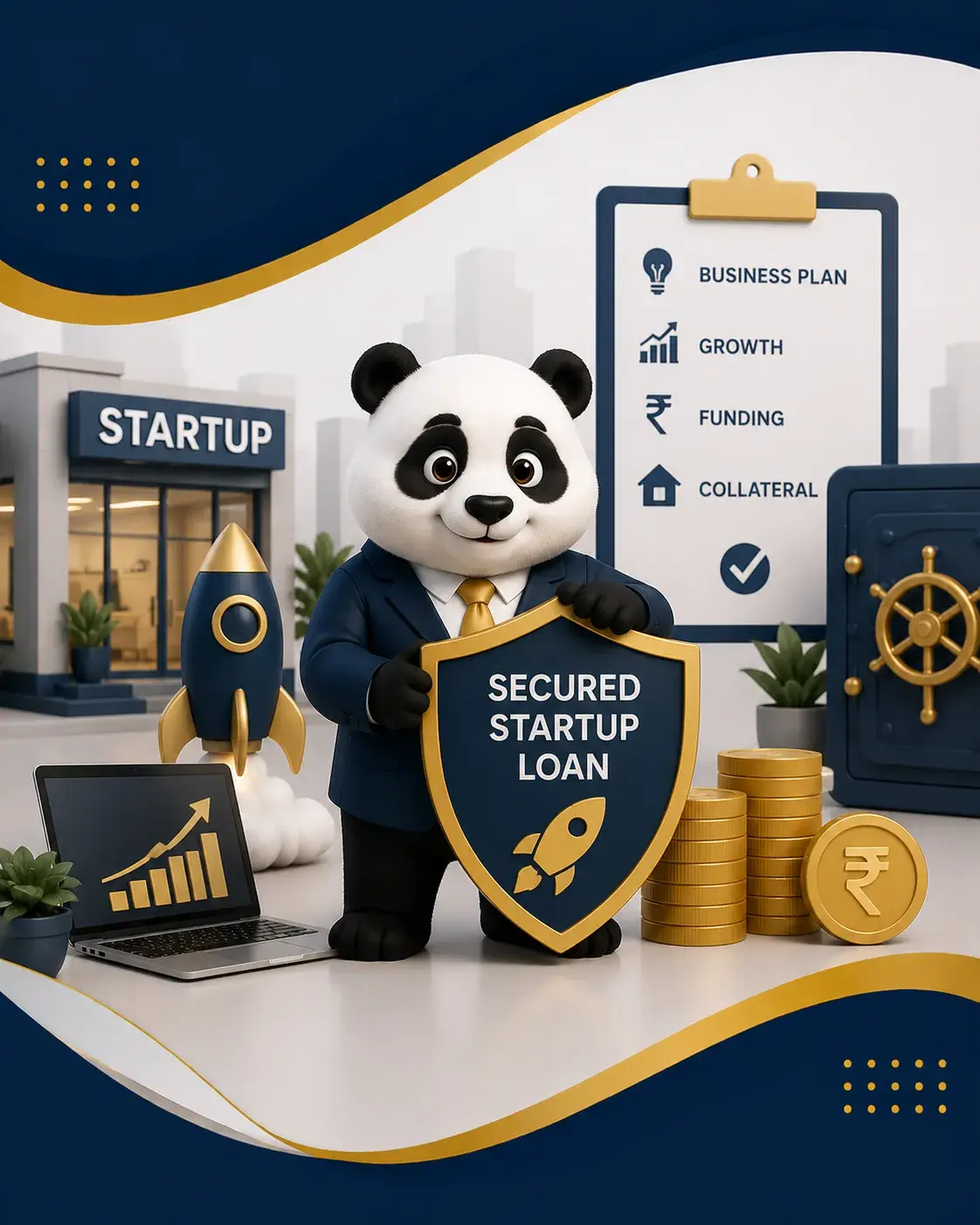Secured startup loan — visual