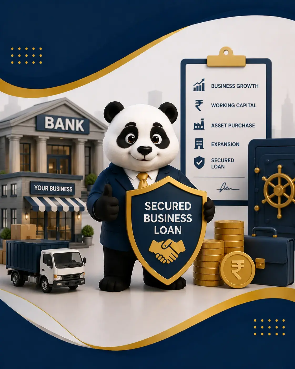 Secured business loan — visual