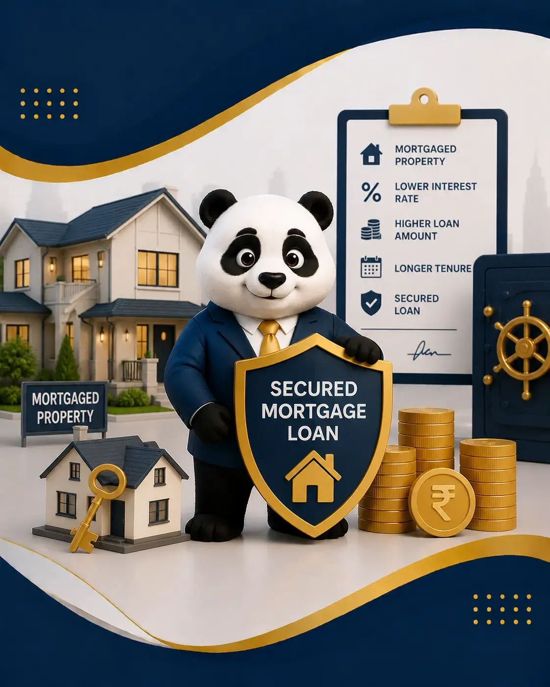 Secured mortgage loan — visual